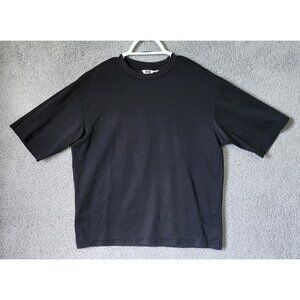 Uniqlo T Shirt Adult Size Medium Black U AIRism Crewneck Casual Essential Tee